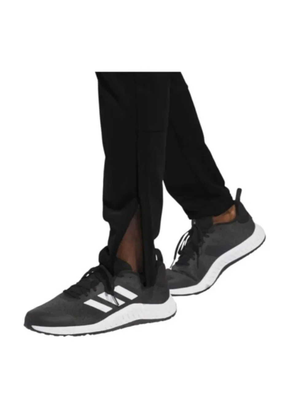 Adidas Tricot Men's M Black Athletic Track Pants Ankle Zip e1718